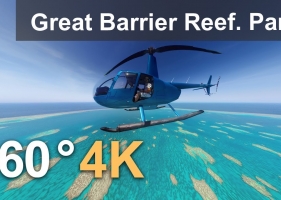 360, video 澳大利亚大堡礁 第一部分 The Great Barrier Reef, Australia. Part I. 4K aerial video 0.5GB