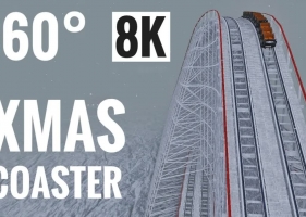 360 VR 8K视频-圣诞节雪地木制过山车三星 Xmas Snow Wooden Roller Coaster Samsung Gear VR-8kVR视频下载