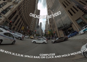 8K 360° Video 芝加哥城市街头 Chicago  - Virtual Reality - Driving Downtown-8kVR视频下载